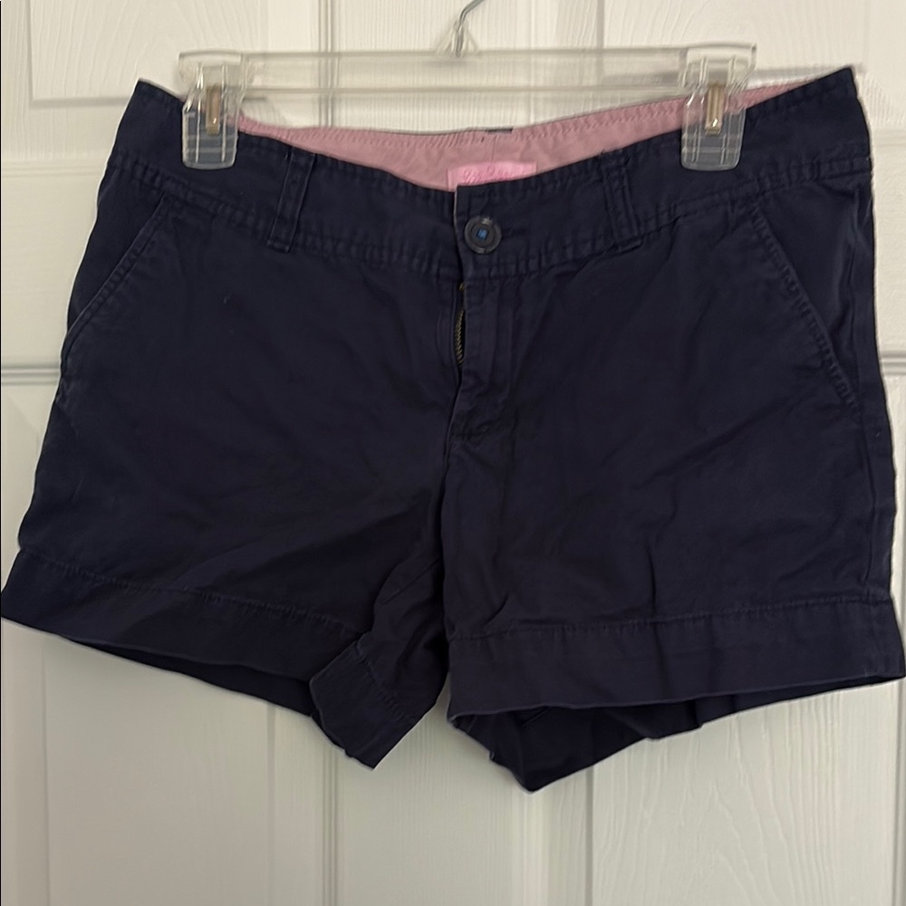 Lilly Pulitzer Navy Blue Callahan Shorts